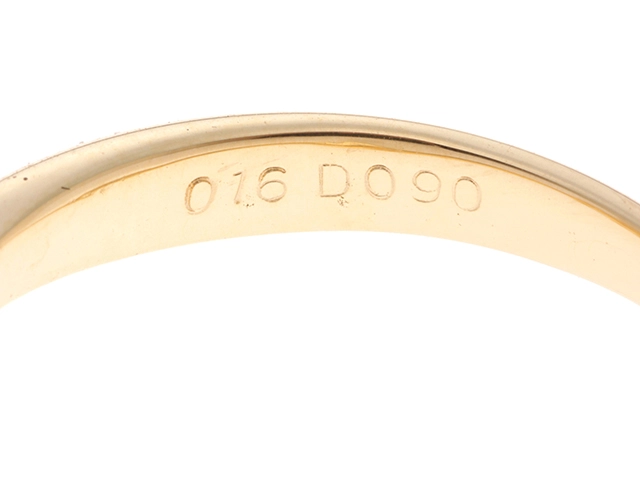 JEWELRY ノンブランド ジュエリー 指輪 リング K18 イエローゴールド ダイヤモンド 13.5号 3.8g【473】