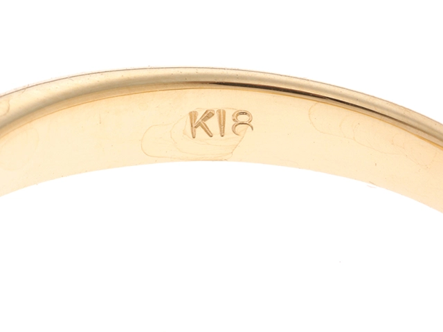 JEWELRY ノンブランド ジュエリー 指輪 リング K18 イエローゴールド ダイヤモンド 13.5号 3.8g【473】