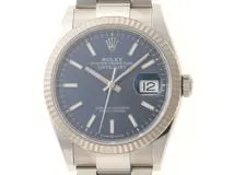 ROLEX　ロレックス　ギャラ有　デイトジャスト　126234　ステンレス/ホワイトゴールド　SS/WG　ブルー　メンズ　自動巻き【432】2147100544435