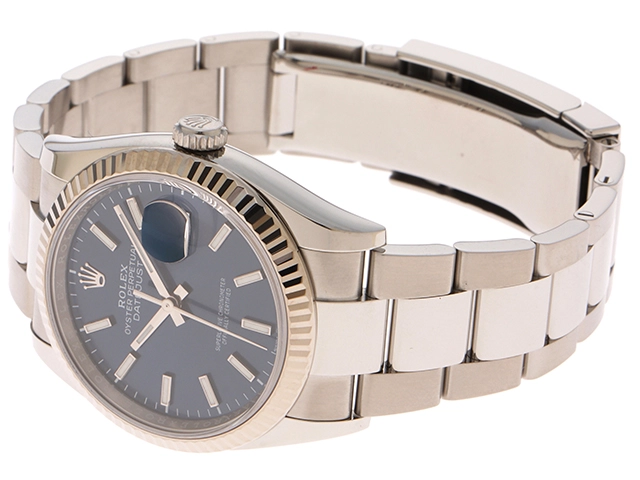 ROLEX　ロレックス　ギャラ有　デイトジャスト　126234　ステンレス/ホワイトゴールド　SS/WG　ブルー　メンズ　自動巻き【432】2147100544435