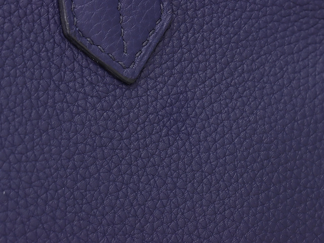 【大黒屋ECサイト・店頭限定】　HERMES　エルメス　ハンドバッグ　バーキン35オフィサー　トゴ　ブルーアンクル/ボルドー　SV金具　C刻印・2018年頃製造【472】HA