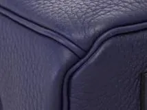 【大黒屋ECサイト・店頭限定】　HERMES　エルメス　ハンドバッグ　バーキン35オフィサー　トゴ　ブルーアンクル/ボルドー　SV金具　C刻印・2018年頃製造【472】HA