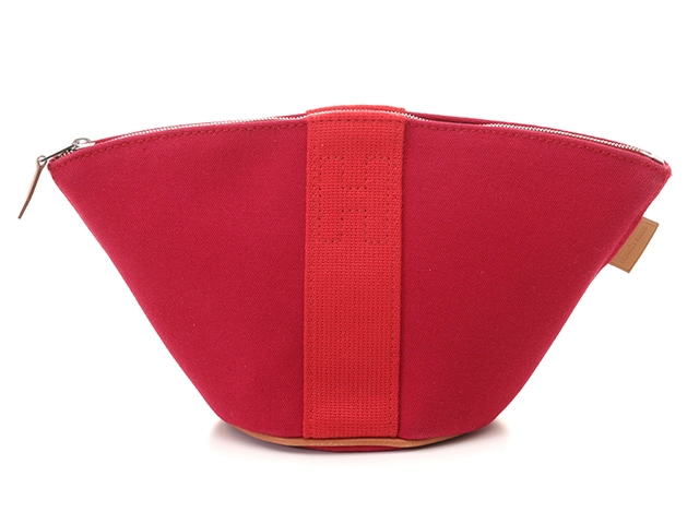 HERMES エルメス ポーチ トルッス パルミール ミニ レッド／SV