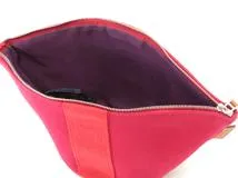 HERMES　エルメス　ポーチ　トルッス　パルミール　ミニ　レッド／ＳＶ　キャンバス　【472】HG