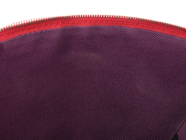 HERMES　エルメス　ポーチ　トルッス　パルミール　ミニ　レッド／ＳＶ　キャンバス　【472】HG