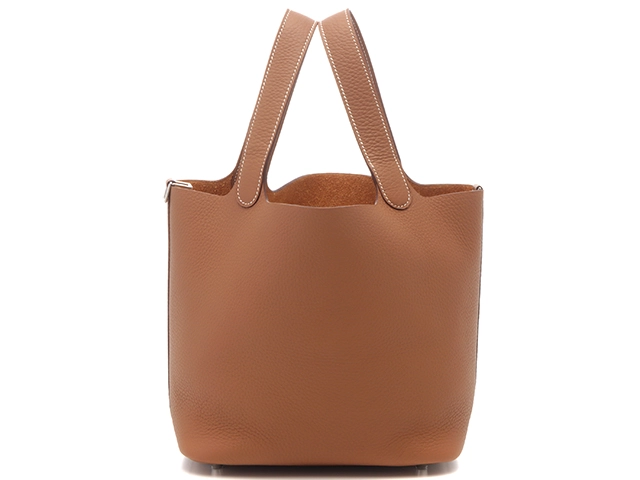 HERMES エルメス ピコタンロックＭＭ ゴールド/SV Ｗ刻印トリヨンクレマンス【432】 2147100549812