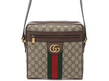 GUCCI　グッチ　オフィディア　GGスモールメッセンジャーバッグ　ベージュ　キャンバス/レザー【433】2147100549928