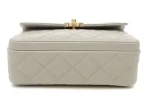 CHANEL　シャネル　マトラッセ　チェーンショルダー　AS4906　アイボリー/GP　キャビアスキン　2147100551235【434】