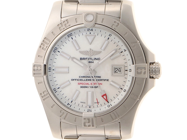 BREITLING ブライトリング 腕時計 2017年正規品 アベンジャーII 日本限定 A3239011/A809 ステンレス ホワイト文字盤 自動巻き【472】SJ
