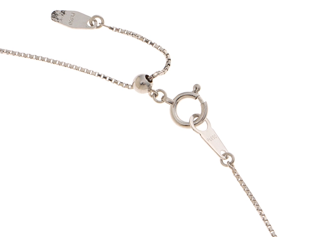 JEWELRY ノンブランドジュエリー クロスモチーフ ネックレス PT850/PT900 プラチナ ダイヤモンド 0.39ct アジャスター付き 【460】2147100551570