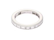 HARRY WINSTON ハリー・ウィンストン　バゲットカットチャネルセット　WBDPBGC10C10　プラチナ　12号【430】2147100551679