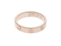 Cartier　カルティエ　リング　ミニラブR　B4085100　K18ホワイトゴールド　約3.5g　#49号【207】2147100552102