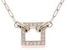 VENDOME AOYAMA　ヴァンドーム青山　ネックレス　PT850/PT900プラチナ　ダイヤモンド0.12ct　約6.5g【207】2147100552171