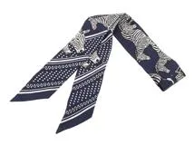 HERMES エルメス トゥイリー ツイリー シルク 千と一のウサギ