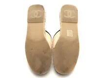 CHANEL　シャネル　エスパドリーユスリッパサンダル　レディース37　ベージュ　パテント　G40016　2147100552362　【432】