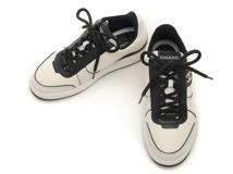 CHANEL　シャネル　スニーカー　レディース36　アイボリー/ブラック　レザー/スエード　G45212　2147100552379　【432】