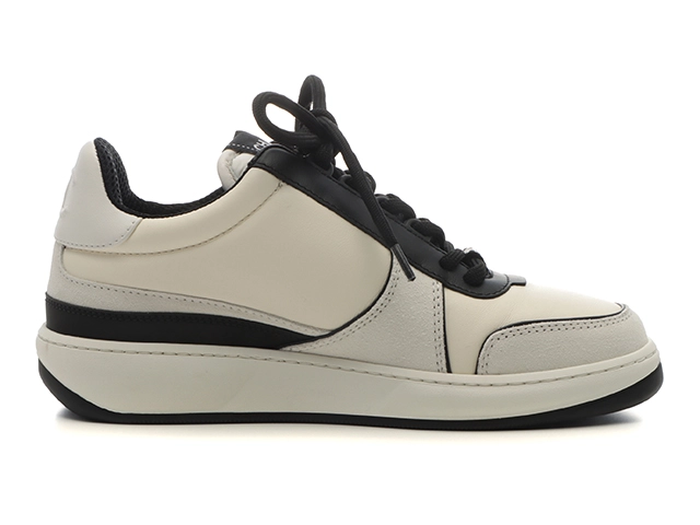 CHANEL　シャネル　スニーカー　レディース36　アイボリー/ブラック　レザー/スエード　G45212　2147100552379　【432】