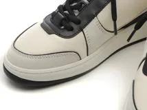 CHANEL　シャネル　スニーカー　レディース36　アイボリー/ブラック　レザー/スエード　G45212　2147100552379　【432】