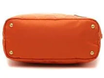PRADA プラダ 2Wayバッグ オレンジ ナイロン/サフィアーノ 【436 PRADA プラダ 2Wayバッグ オレンジ ナイロン/サフィアーノ 【436