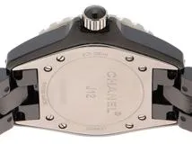 CHANEL　シャネル　時計　J12　H1625　ブラック文字盤　12Pダイヤ　セラミック　クォーツ　レディース　M