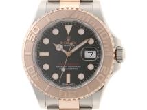 2018年国際保証書有 国内正規　ROLEX　ロレックス　時計　ヨットマスター　116621　ブラック文字盤　RG/SS　自動巻き　メンズ　M