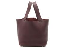 HERMES　エルメス　ピコタンロックMM　 ポリドー　SVシルバー金具　トリヨンクレマンス　A刻印【432】2147100554113