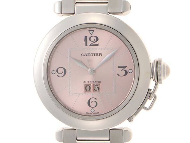 CARTIER カルティエ パシャC ビッグデイト W31058M7 自動巻き 桜