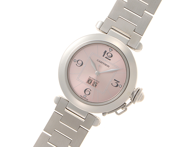 CARTIER カルティエ パシャC ビッグデイト W31058M7 自動巻き 桜