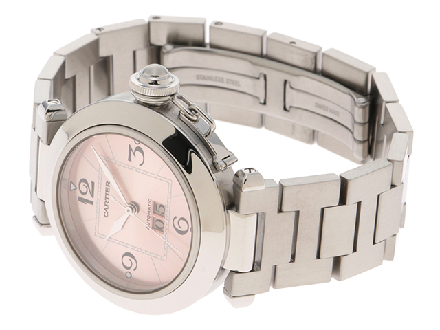 CARTIER カルティエ パシャC ビッグデイト W31058M7 自動巻き 桜