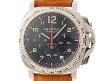 D番　PANERAI　パネライ　時計　ルミノール クロノグラフ AMG 限定55本　PAM00105　ブラック文字盤　ホワイトゴールド/クロコダイルレザー　自動巻き　メンズ