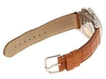 D番　PANERAI　パネライ　時計　ルミノール クロノグラフ AMG 限定55本　PAM00105　ブラック文字盤　ホワイトゴールド/クロコダイルレザー　自動巻き　メンズ