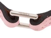 Hermès　エルメス　リヴァル・ミニ　ピンク／ＳＶ　□R刻印(2014年頃)　【471】　Y