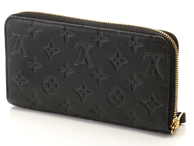 LOUIS VUITTON ルイヴィトン ジッピー・ウォレット モノグラム・アンプラント ノワール M61864【431】2147100556674