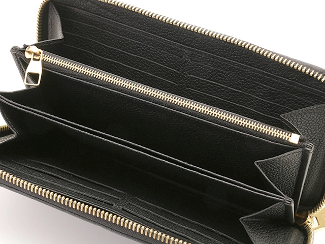 LOUIS VUITTON ルイヴィトン ジッピー・ウォレット モノグラム・アンプラント ノワール M61864【431】2147100556674