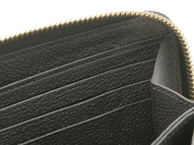 LOUIS VUITTON ルイヴィトン ジッピー・ウォレット モノグラム・アンプラント ノワール M61864【431】2147100556674