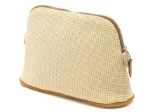 Hermès　エルメス　クレイジーH　ボリードポーチMM　シトロン／オークル　シルバー金具　【471】L