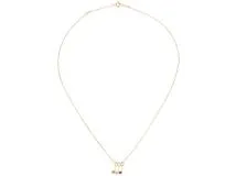 JEWELRY　ジュエリー　ネックレス　K18 ゴールド　エメラルド/ルビー/ダイヤモンド0.04ct  　約2.3g  　2147100558586【208】