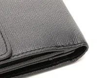 CHANEL　シャネル　ココボタン　Ｗホック長財布　ブラック／ＳＶ　キャビア　【472】YN