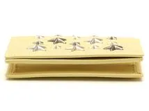 JIMMY CHOO ジミーチュウ スタースタッズ カードケース 名刺入れ イエロー レザー 【460】2147100559460