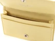 JIMMY CHOO ジミーチュウ スタースタッズ カードケース 名刺入れ イエロー レザー 【460】2147100559460