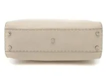 FENDI　フェンディ　セレリア　レギュラーピーカブー　アイボリー　グレー　レザー　8BN290【431】2147100559767