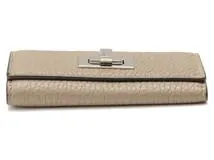 FENDI　フェンディ　ピーカブー　６レンキーケース　グレー　レザー　【432】　2147100560022