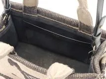 CELINE　セリーヌ　トリオンフ　カバタイス　スモール　ベージュ/ブラック　キャンバス/カーフ　【472】　Y