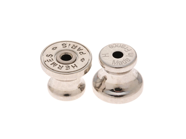 HERMES エルメス ピアス ポップアッシュ・ミニピアス ルージュ エナメル/ステンレススチール【472】YY