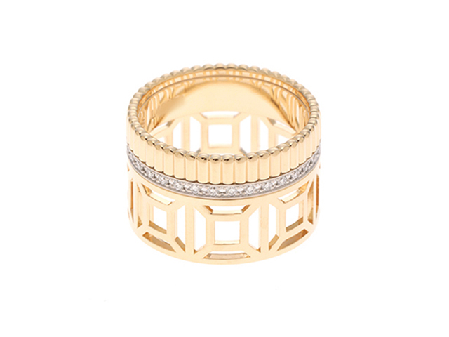 BOUCHERON ブシュロン キャトルラディアントオープンワークR/YG