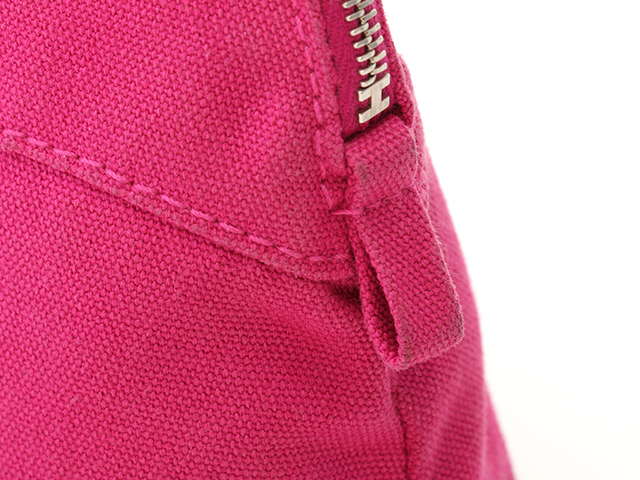 HERMES エルメス ポーチ キャンバス ピンク フランス製 HERMES エルメス ボリードポーチ ミニ ピンク／SV キャンバス 【472