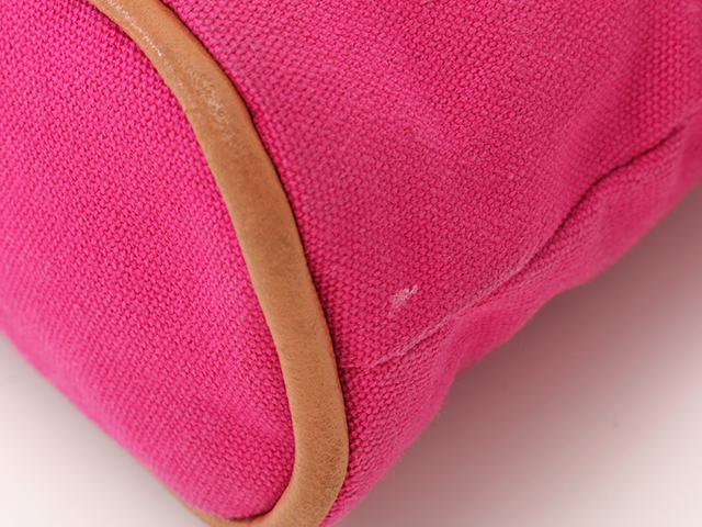 HERMES エルメス ポーチ キャンバス ピンク フランス製 HERMES エルメス ポーチ キャンバス ピンク フランス製