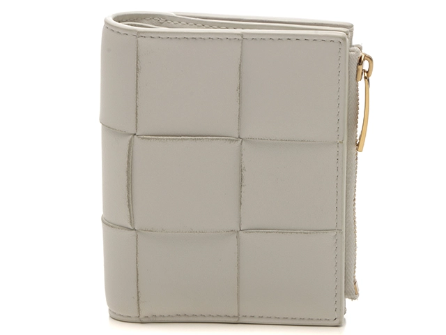 BOTTE GAVENETA ボッテガ カセットスモール二つ折ウォレット ホワイト  