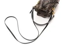 FENDI　フェンディ　バッグ　ズッカ　モントレゾールミニ　8BS010 A659F 13VK　ブラウン/ブラック　レザー【431】2147100562866