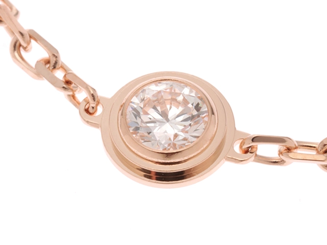 Cartier　カルティエ　ダムール　ブレスレット　K18ピンクゴールド　ダイヤモンド　1.9g　2147300389737【432】